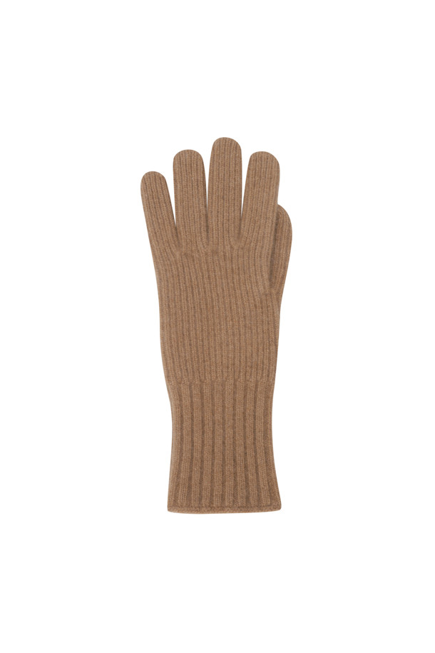 LE CASHMERE - 장갑 - Ribbed Glove (Camel)