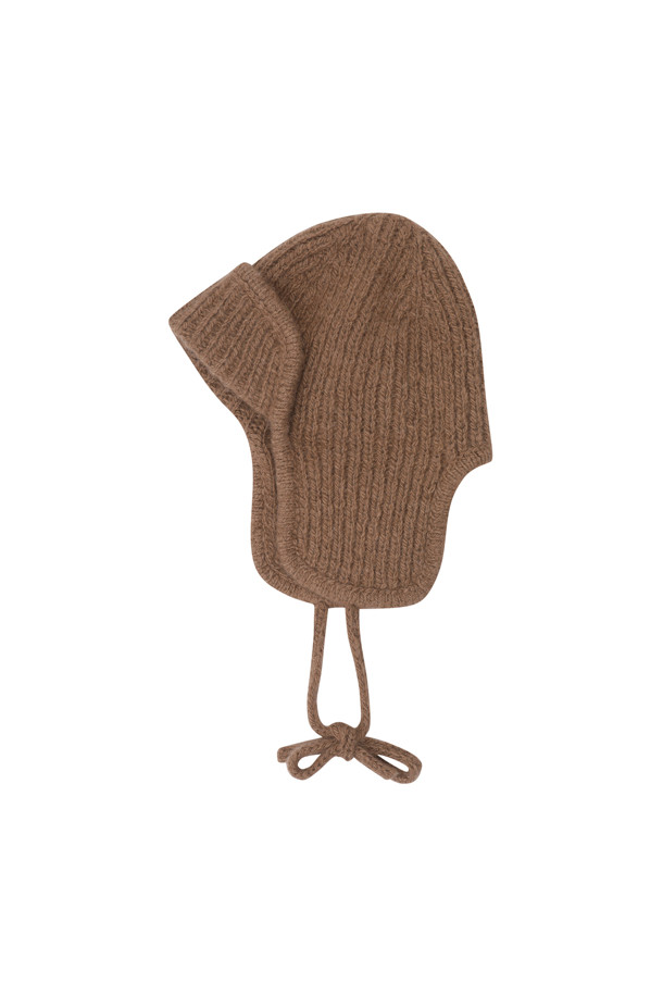 LE CASHMERE - 모자 - Handmade Earflap Hat (Camel)