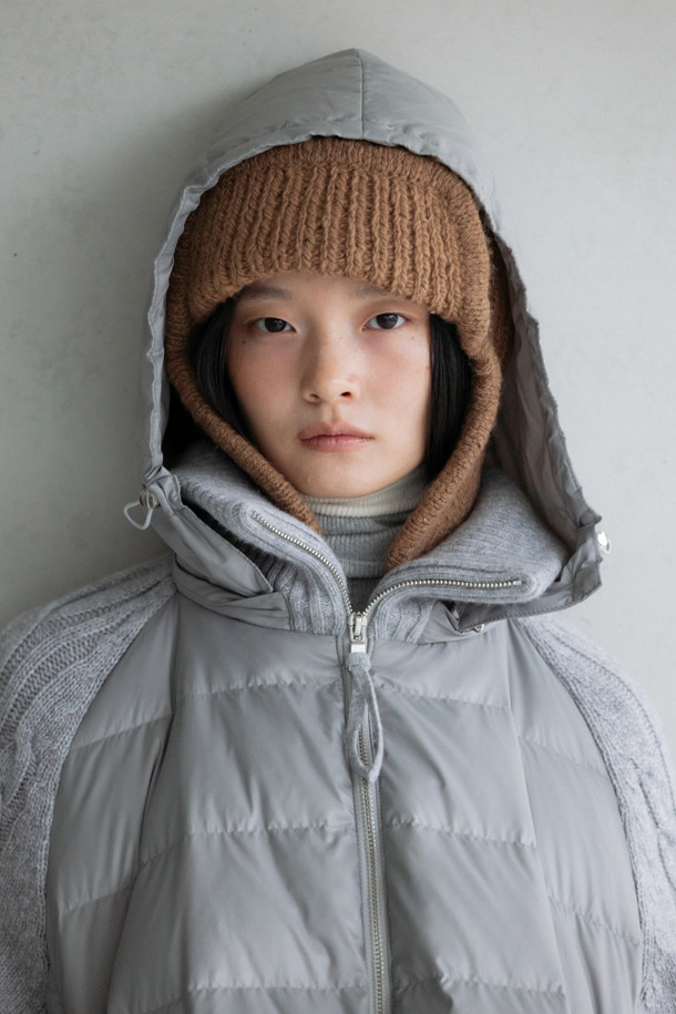 LE CASHMERE - 패딩 - Cashmere Puffer (Light Gray)