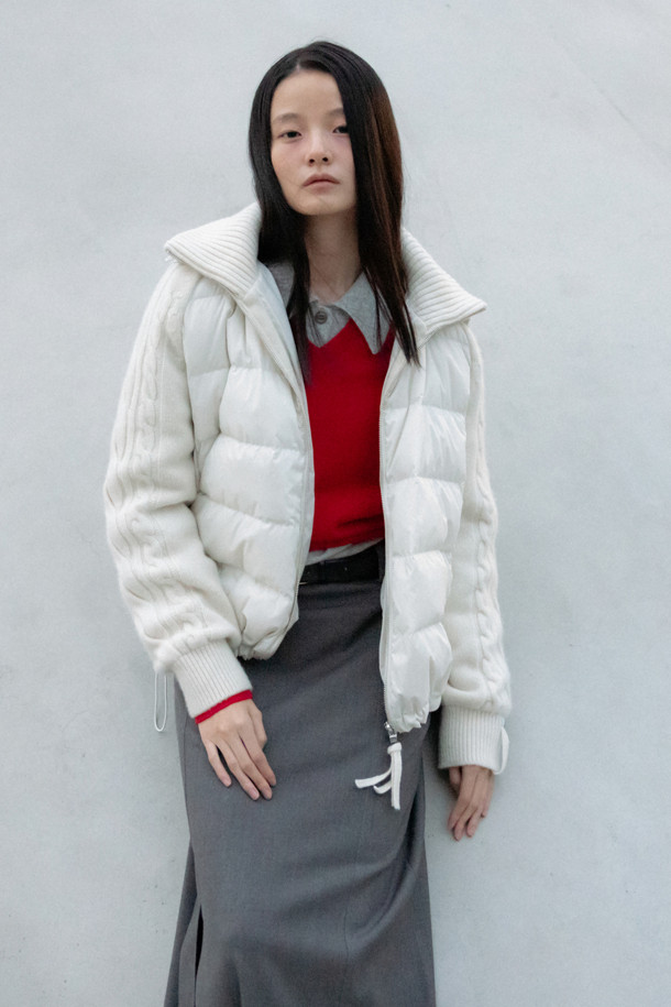 LE CASHMERE - 패딩 - Cashmere Puffer (White)