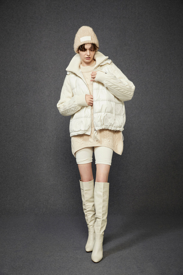 LE CASHMERE - 패딩 - Cashmere Puffer (White)