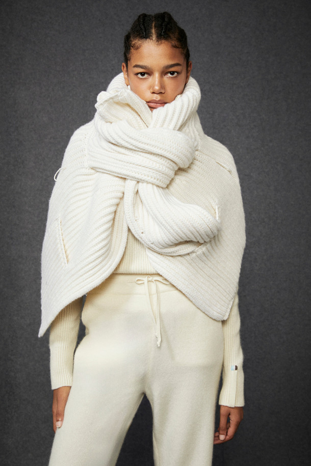 LE CASHMERE - 자켓 - Row Volume Jacket (Ivory)