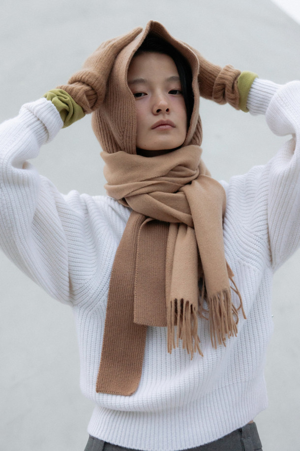 LE CASHMERE - 스카프/머플러 - Cashmere Classic Muffler (Camel)