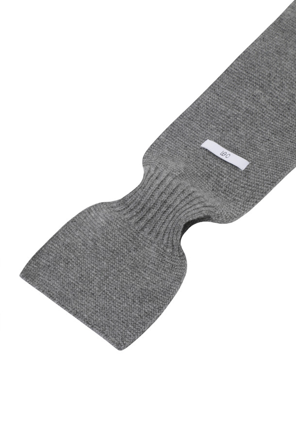 LE CASHMERE - 스카프/머플러 - Cashmere Mini Muffler (Light Gray)