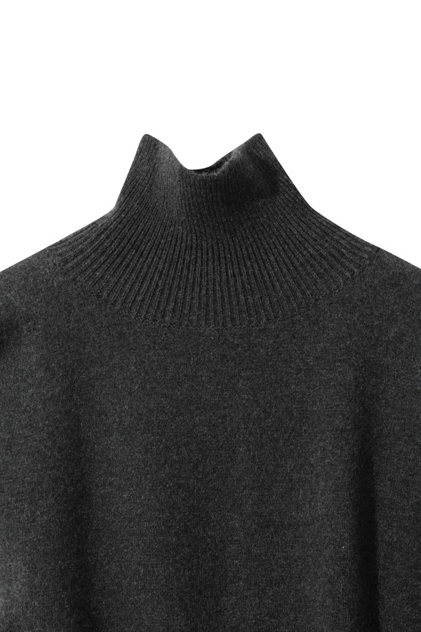 LE CASHMERE - 베스트 - Cashmere Cape Vest (Charcoal)