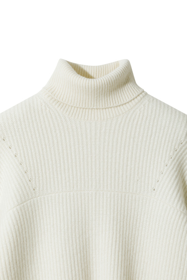 LE CASHMERE - 스웨터 - Chunky Snow Turtleneck (White)