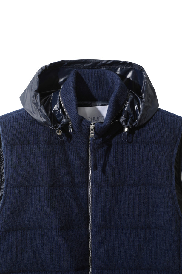 LE CASHMERE - 베스트 - Men Cashmere Vest (Navy)