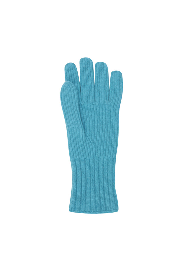 LE CASHMERE - 장갑 - Ribbed Glove (Blue)