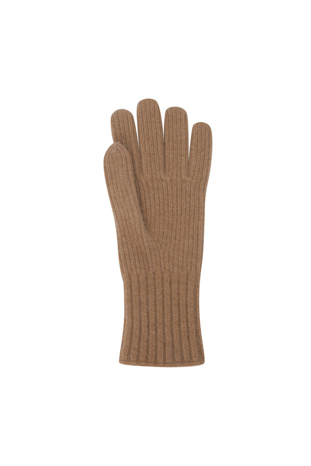 LE CASHMERE - 장갑 - Ribbed Glove (Camel)