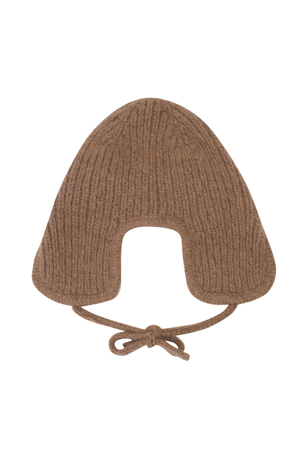 LE CASHMERE - 모자 - Handmade Earflap Hat (Camel)