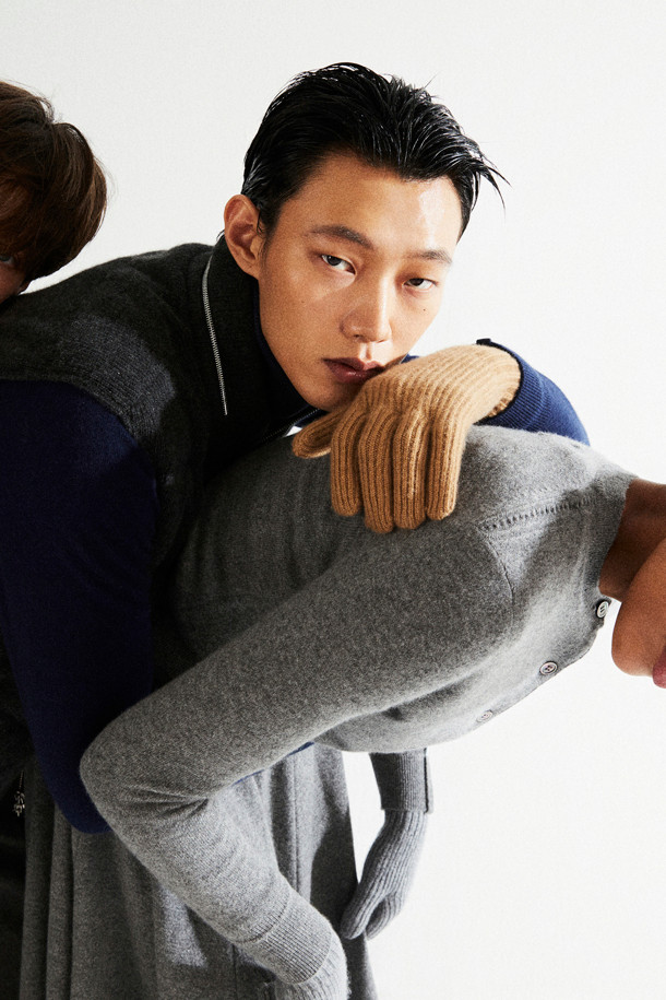 LE CASHMERE - 장갑 - Ribbed Glove (Camel)