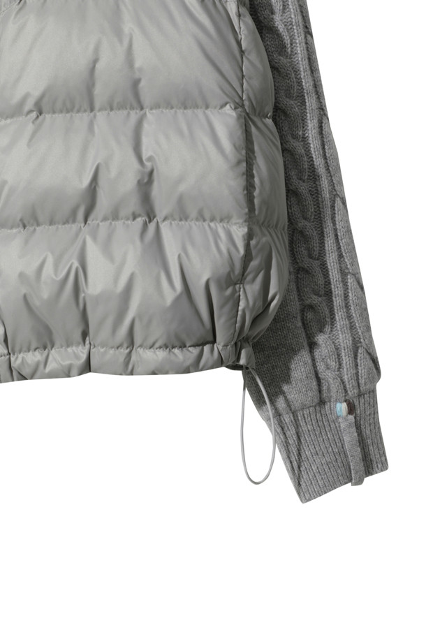 LE CASHMERE - 패딩 - Cashmere Puffer (Light Gray)