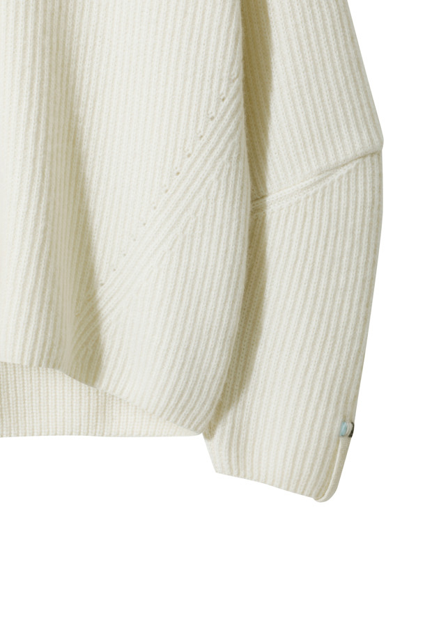 LE CASHMERE - 스웨터 - Chunky Snow Turtleneck (White)