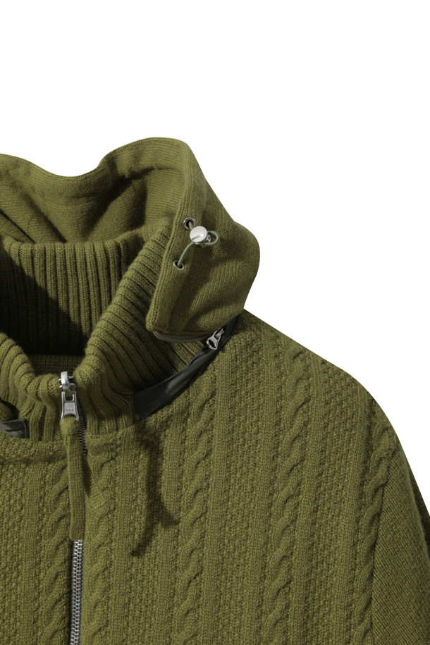 LE CASHMERE - 다운/패딩 - Men Cashmere Puffer (Khaki)