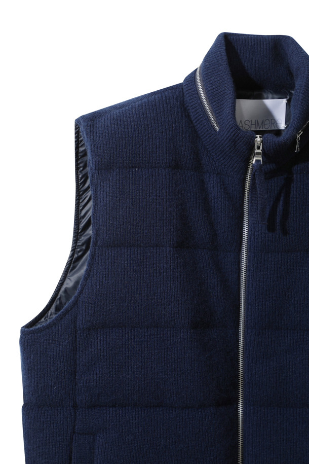 LE CASHMERE - 베스트 - Men Cashmere Vest (Navy)