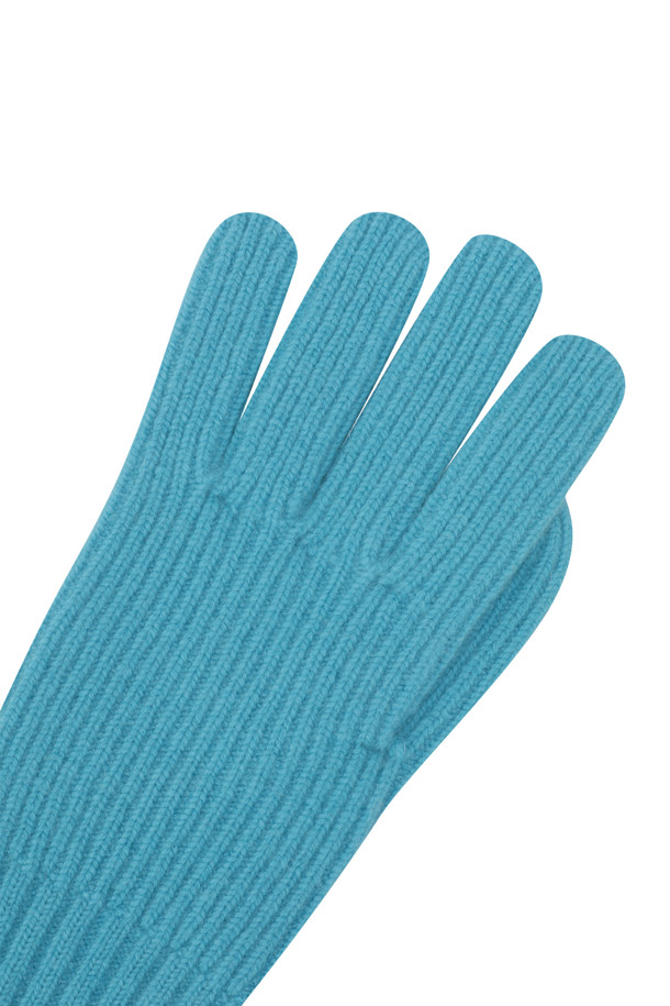 LE CASHMERE - 장갑 - Ribbed Glove (Blue)