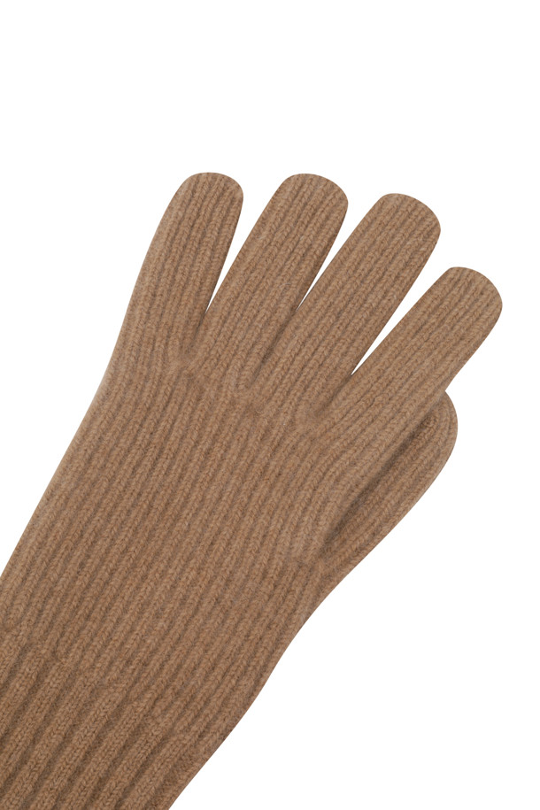 LE CASHMERE - 장갑 - Ribbed Glove (Camel)