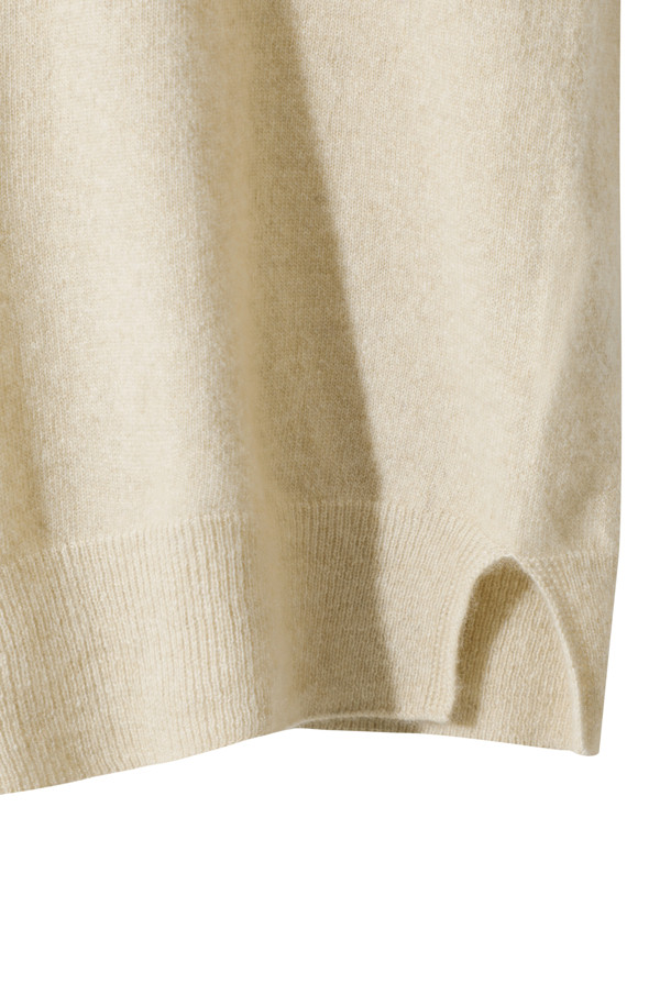 LE CASHMERE - 스웨터 - Cashmere Women Sweater (Beige)