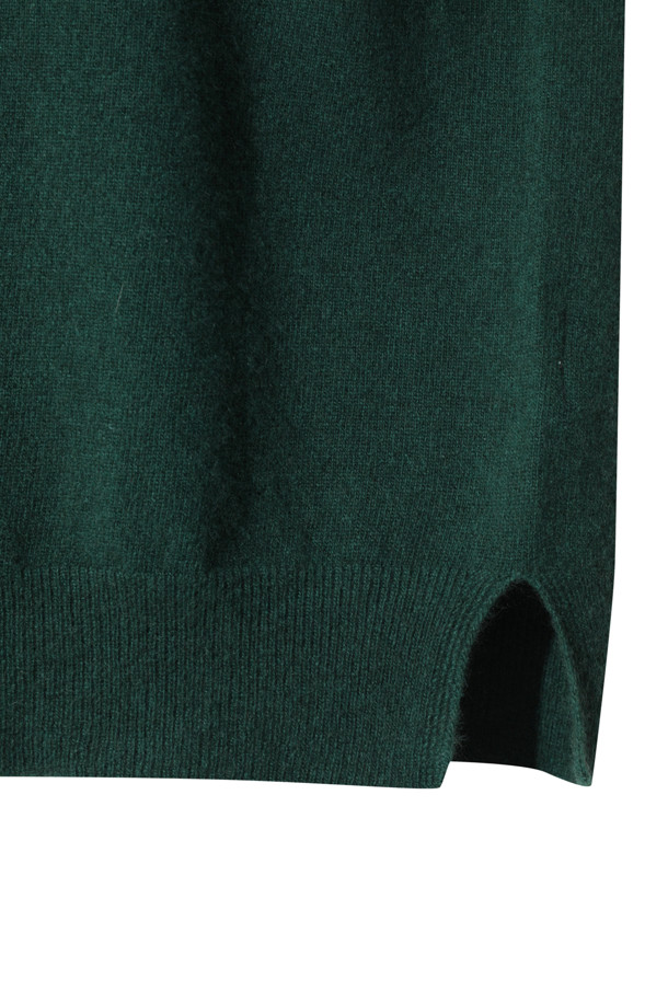 LE CASHMERE - 스웨터 - Cashmere Women Sweater (Dark Green)