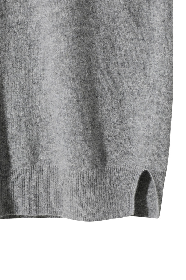 LE CASHMERE - 스웨터 - Cashmere Women Sweater (Light Gray)