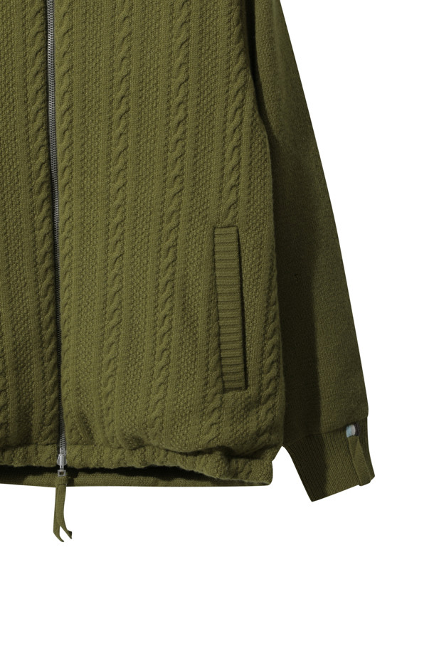 LE CASHMERE - 다운/패딩 - Men Cashmere Puffer (Khaki)