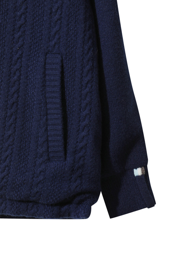 LE CASHMERE - 다운/패딩 - Men Cashmere Puffer (Navy)