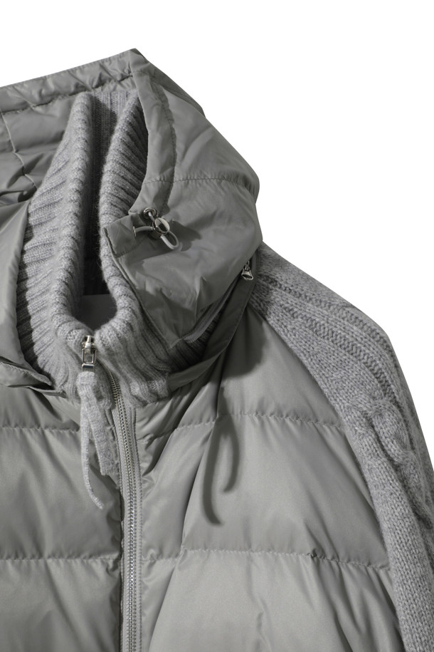 LE CASHMERE - 패딩 - Cashmere Puffer (Light Gray)