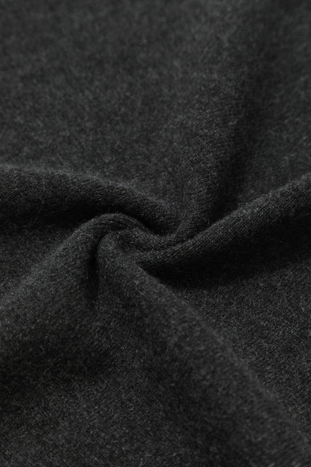 LE CASHMERE - 베스트 - Cashmere Cape Vest (Charcoal)