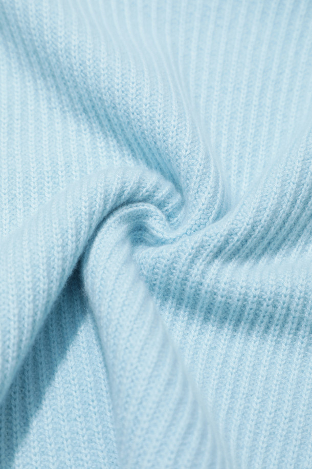 LE CASHMERE - 스웨터 - Chunky Snow Turtleneck (Sky Blue)