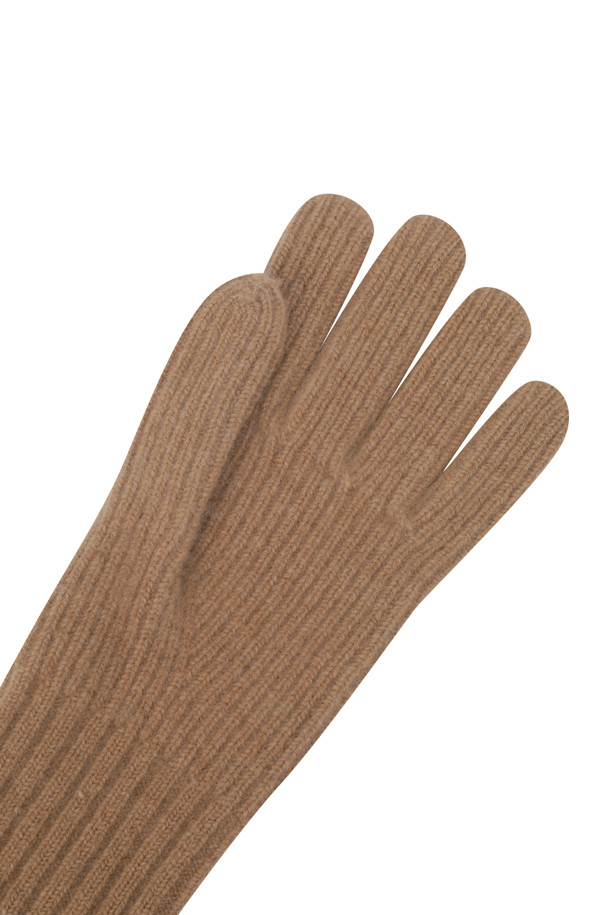 LE CASHMERE - 장갑 - Ribbed Glove (Camel)