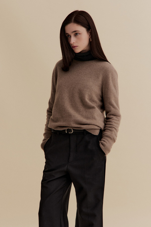 LE CASHMERE - 스웨터 - Cashmere Women Sweater (Brown)