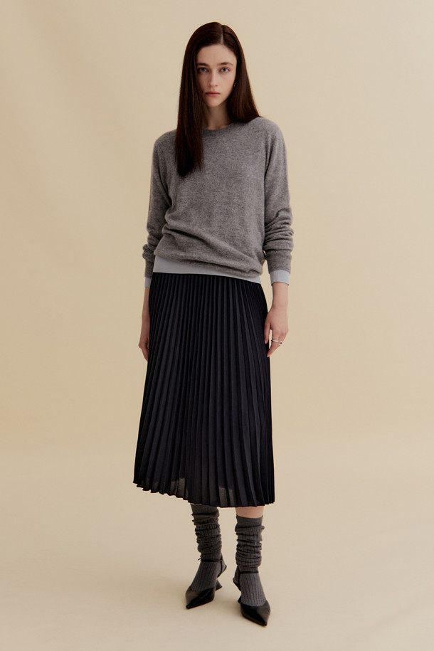 LE CASHMERE - 스웨터 - Cashmere Women Sweater (Light Gray)