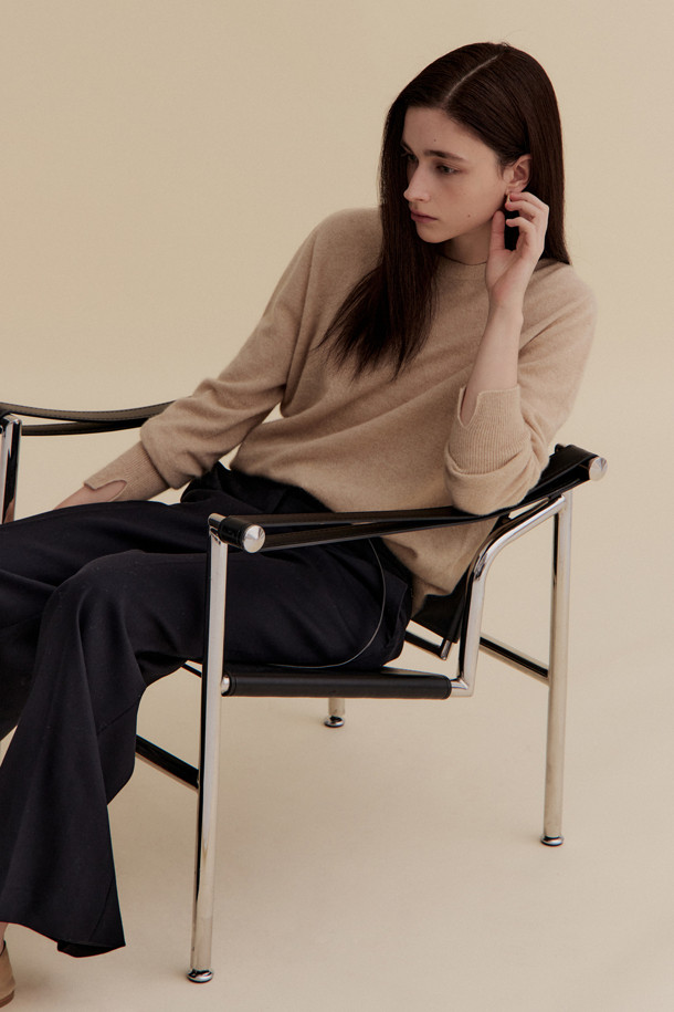 LE CASHMERE - 스웨터 - Cashmere Women Sweater (Beige)