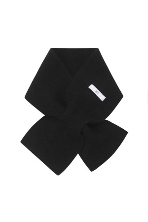 Cashmere Mini Muffler (Black)