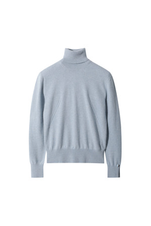 Essential High Neck Sweater (Sky Blue)