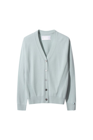 Men V-neck Cardigan (Mint)