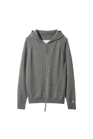 Men Hoodie Cardigan (Gray)