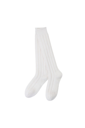 Long RIbbed Socks (Ivory