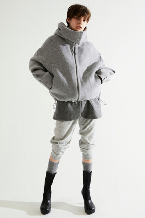 Double Hoodie Jacket (Light Gray)