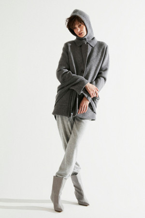 Cashmere Tailored Jacket (Gray)