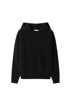 Cashmere Women Hoody Pullover (Black)