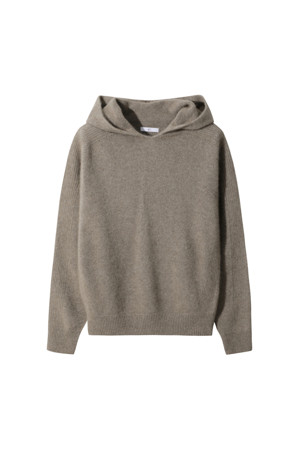 Cashmere Women Hoody Pullover (Brown)