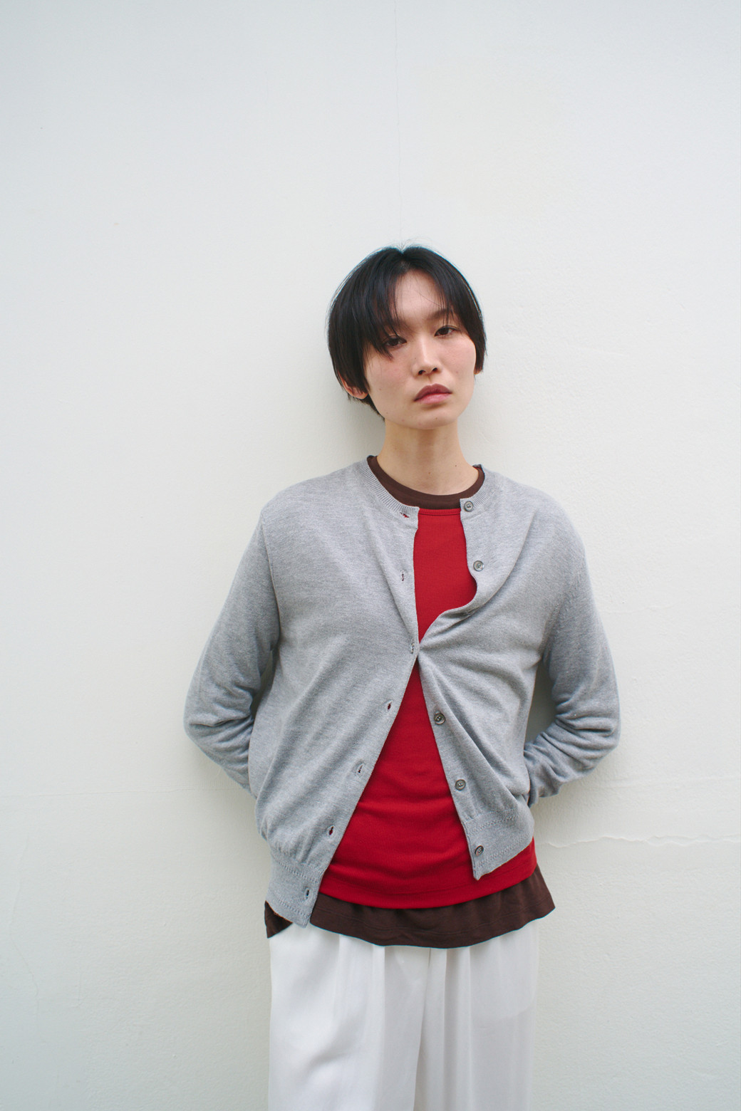 LE CASHMERE - 가디건 - Cotton Button up Cardigan