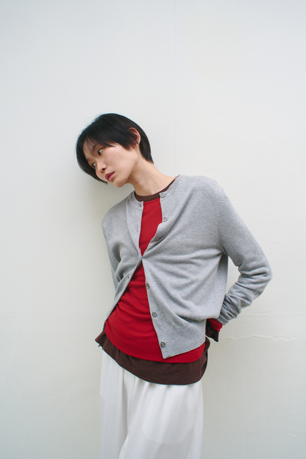 LE CASHMERE - 가디건 - Cotton Button up Cardigan