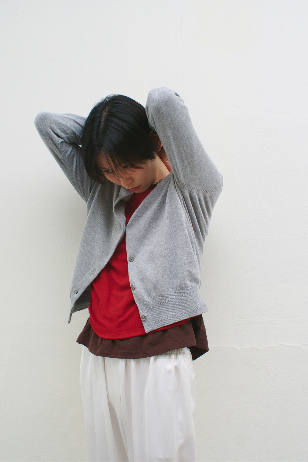 LE CASHMERE - 가디건 - Cotton Button up Cardigan