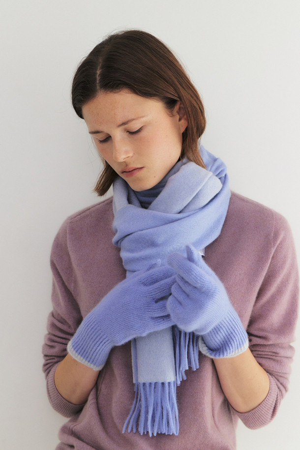 LE CASHMERE - 장갑 - Cashmere Two-Tone Gloves