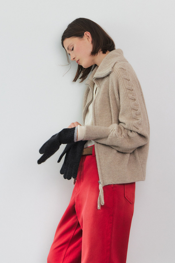 LE CASHMERE - 장갑 - Cashmere Two-Tone Gloves