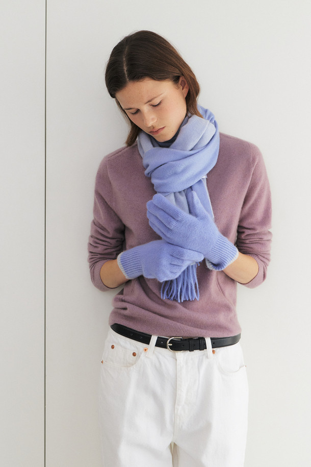 LE CASHMERE - 장갑 - Cashmere Two-Tone Gloves