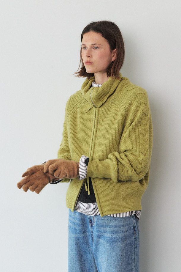 LE CASHMERE - 장갑 - Cashmere Two-Tone Gloves