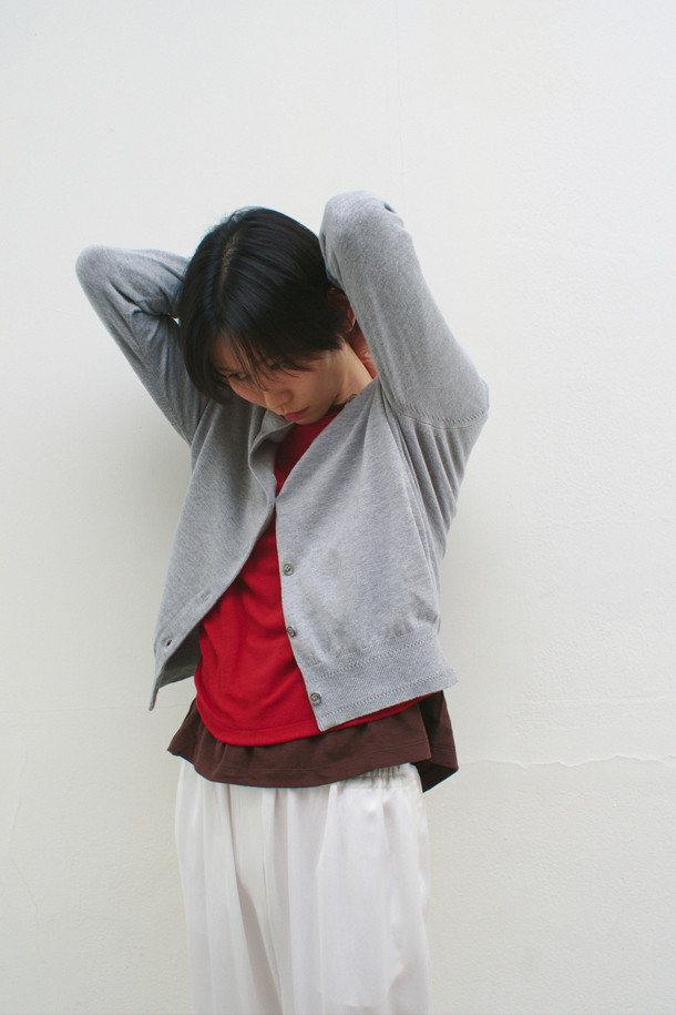 LE CASHMERE - 가디건 - Cotton Button up Cardigan